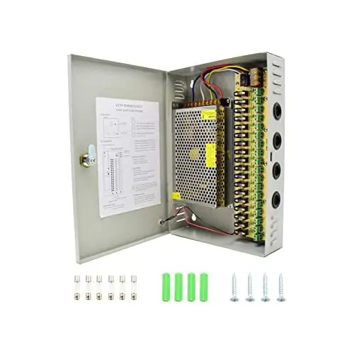 Power Supply 18Cam-Port Security Cameras DVR Converter 12V 2A CCTV 1.5-1-0.5A2.webp