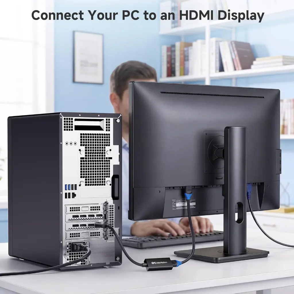 Adaptateur DisplayPort Vers HDMI Câble Convertisseur Avec Audio4.webp