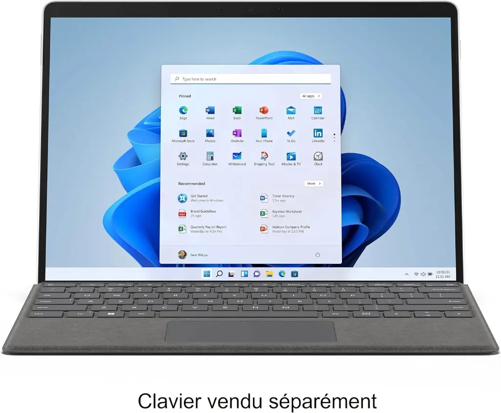 MICROSOFT SURFACE PRO 9 Intel Core i7-12ème Gen-16 Go Ram DDR4-512 Go SSD-Windows 11 Pro-Ecran 13 Pouces-Platinium-Sans Clavier3.webp