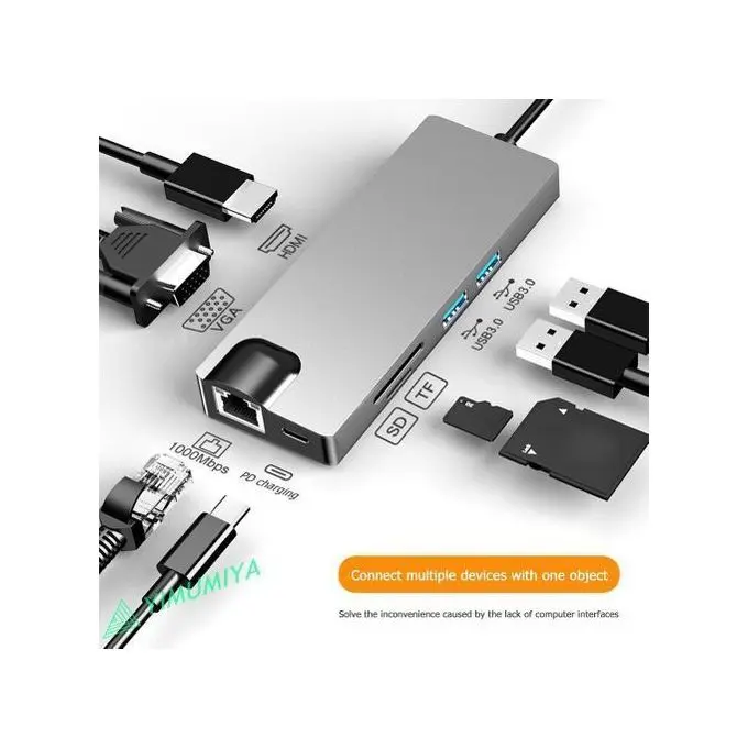 Adaptateur Type-C Vers HDMI 8 En 1