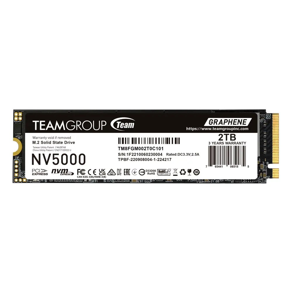 Disque Dur SSD M2 Interne 2To TEAMGROUP Portable
